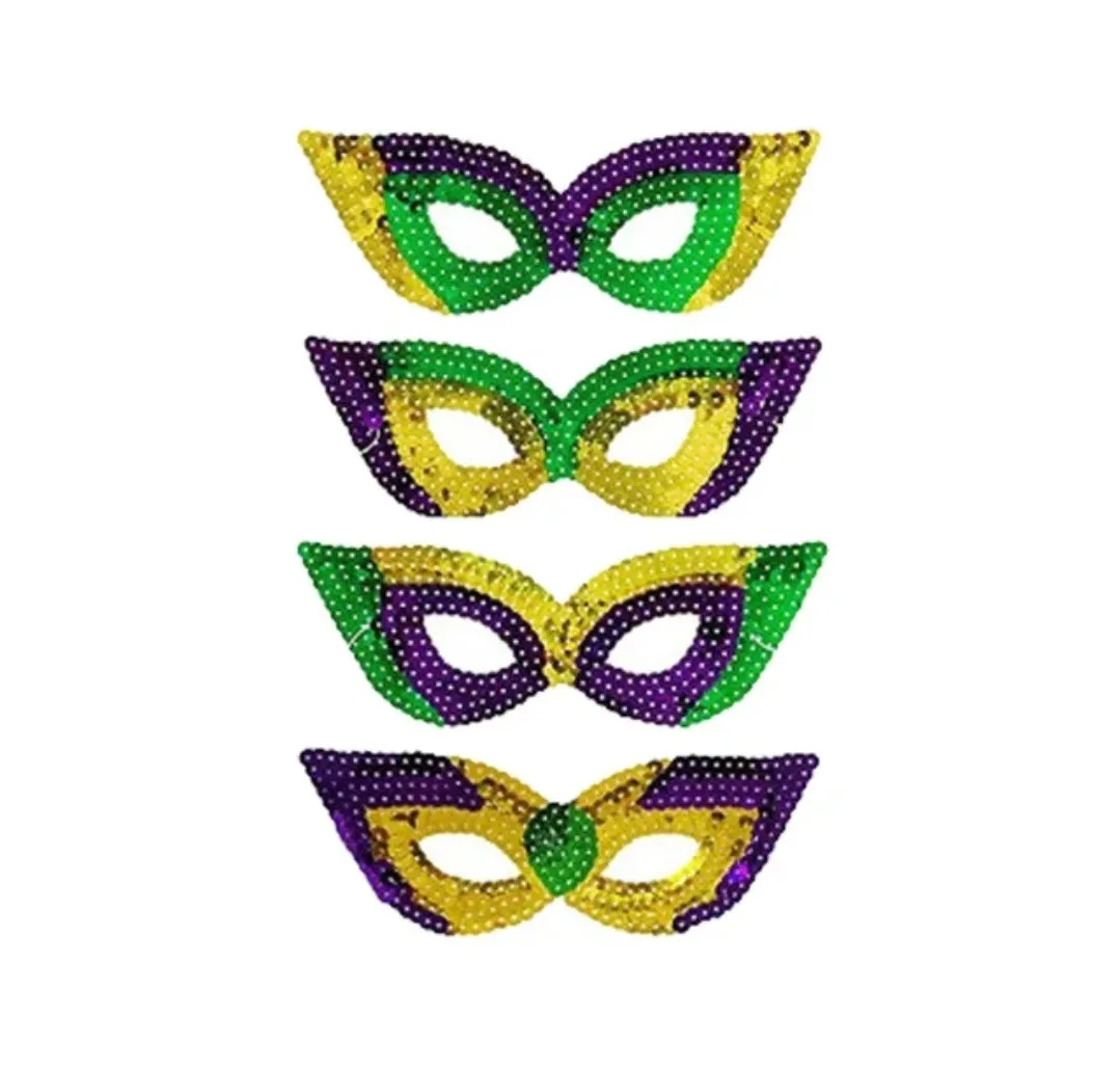 Mardi gras maskarade and tulla set