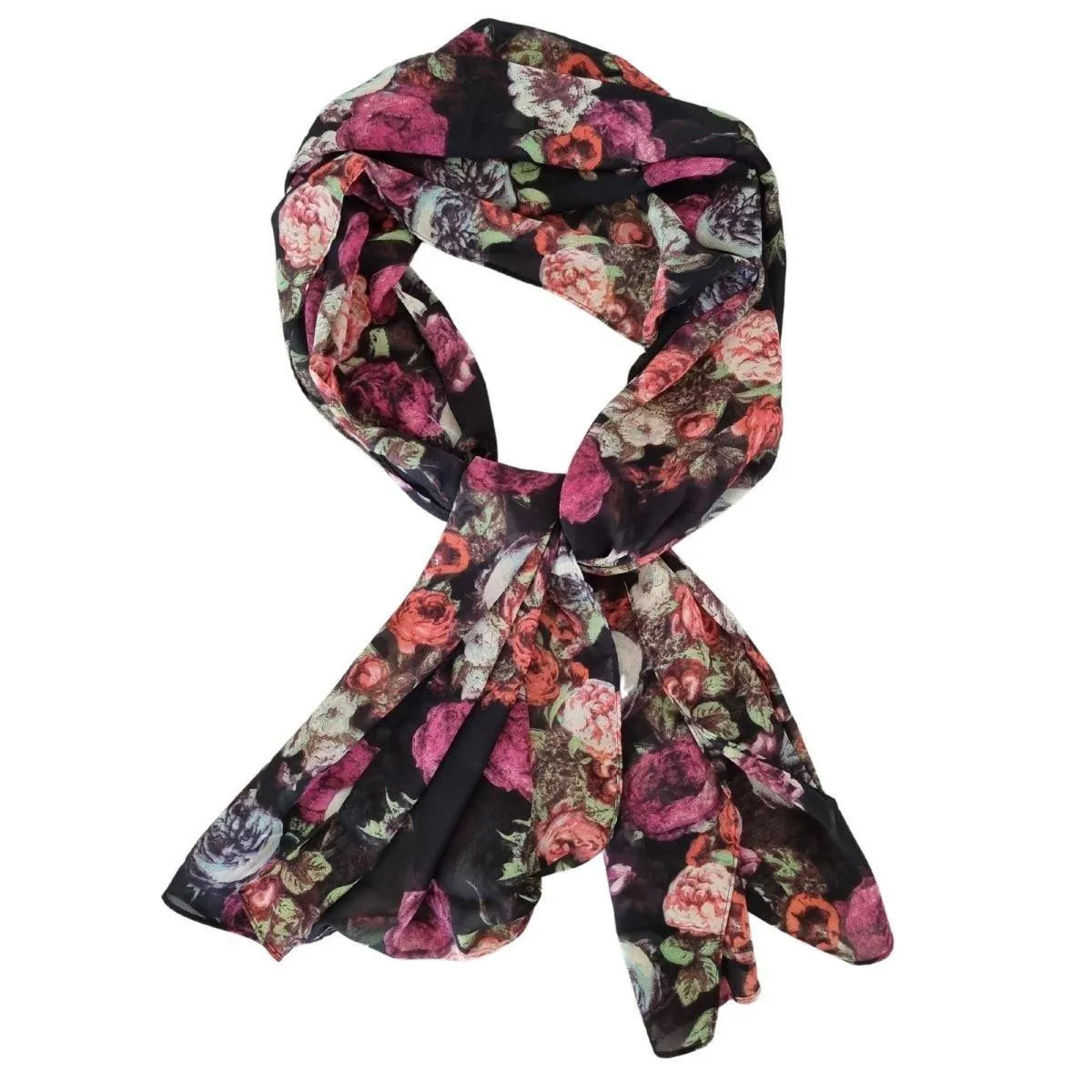 Midnight Floral Hijab