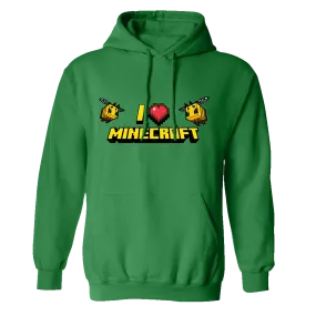 Minecraft I Love Minecraft Bee Pullover Hoodie