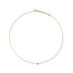 NANIS DANCING IN THE RAIN ELITE 18K YELLOW GOLD DIAMOND BEAD NECKLACE - 15 INCH