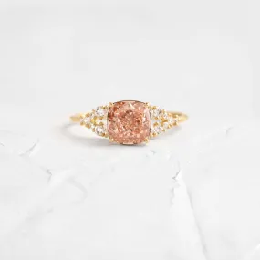 Needlepoint Ring, 1.55ct. Pink Diamond