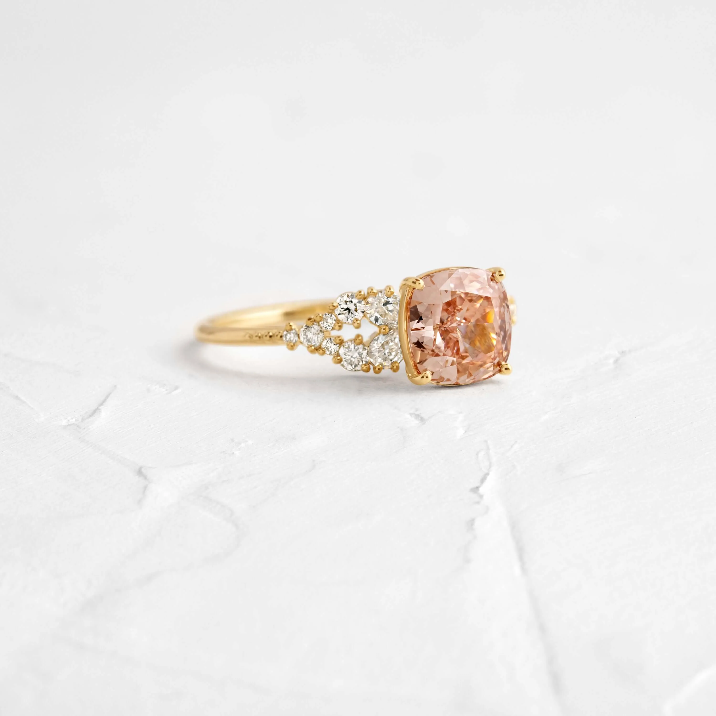 Needlepoint Ring, 1.55ct. Pink Diamond