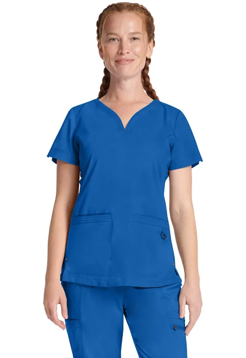 NEW! HH Purple Label Women's Jean Scrub Top - HH600