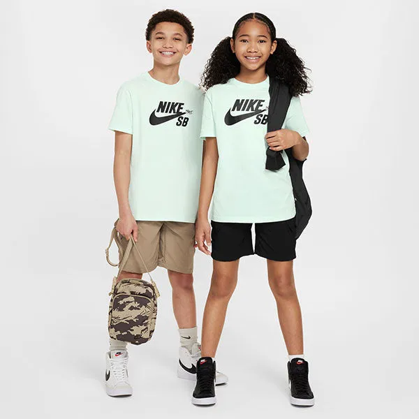 Nike SB NSW SB Logo Big Kids Tee Barely Green