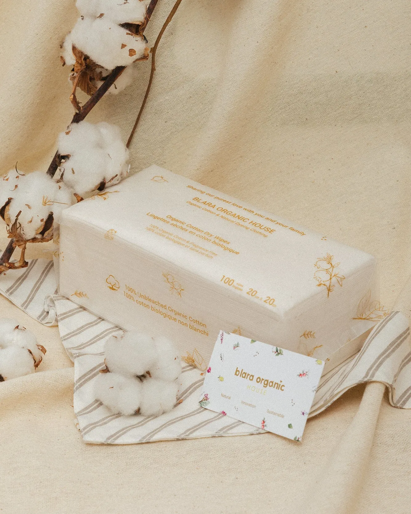 Organic Cotton Dry Wipe