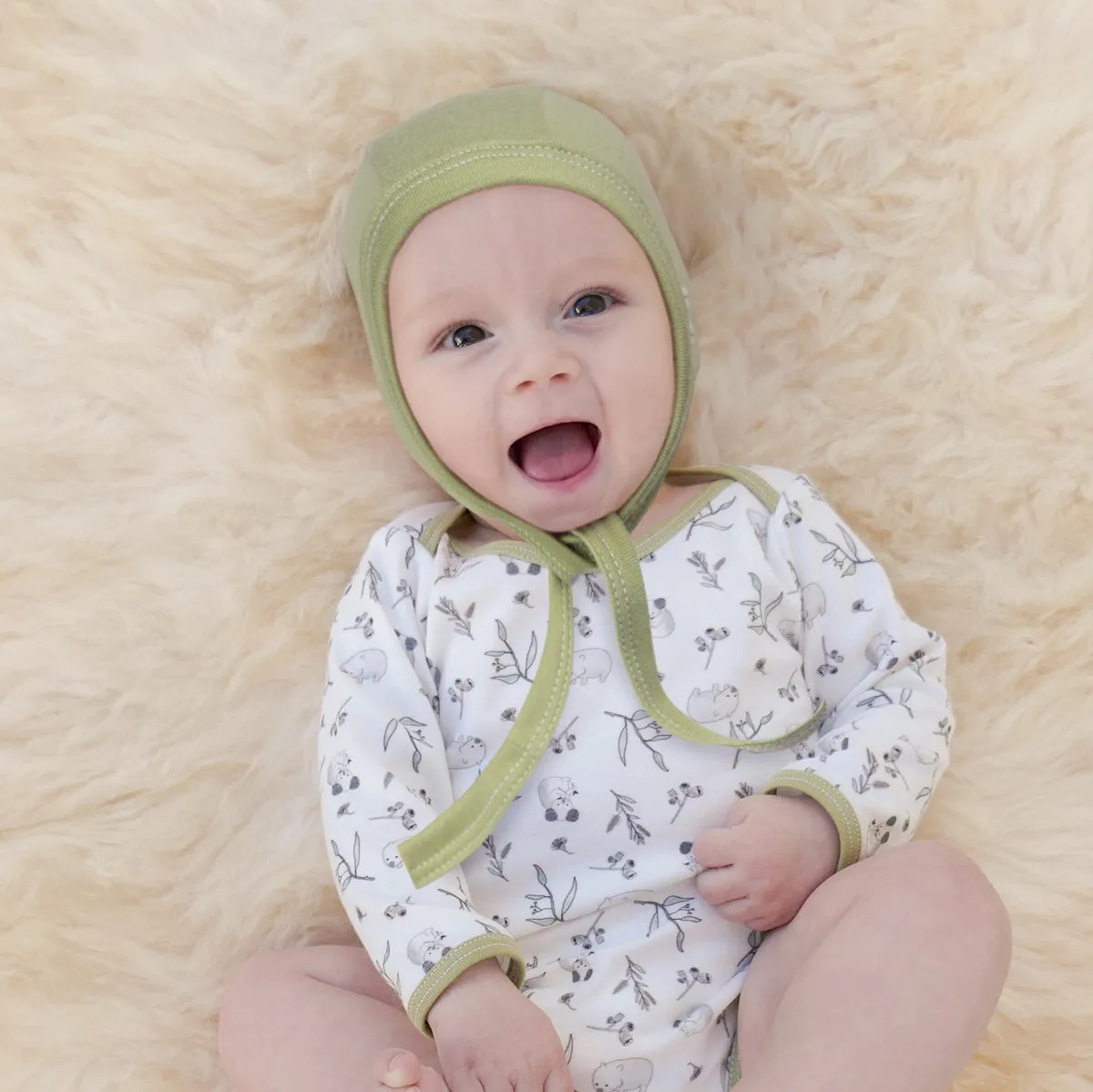 Organic Cotton Jersey Baby Bonnet