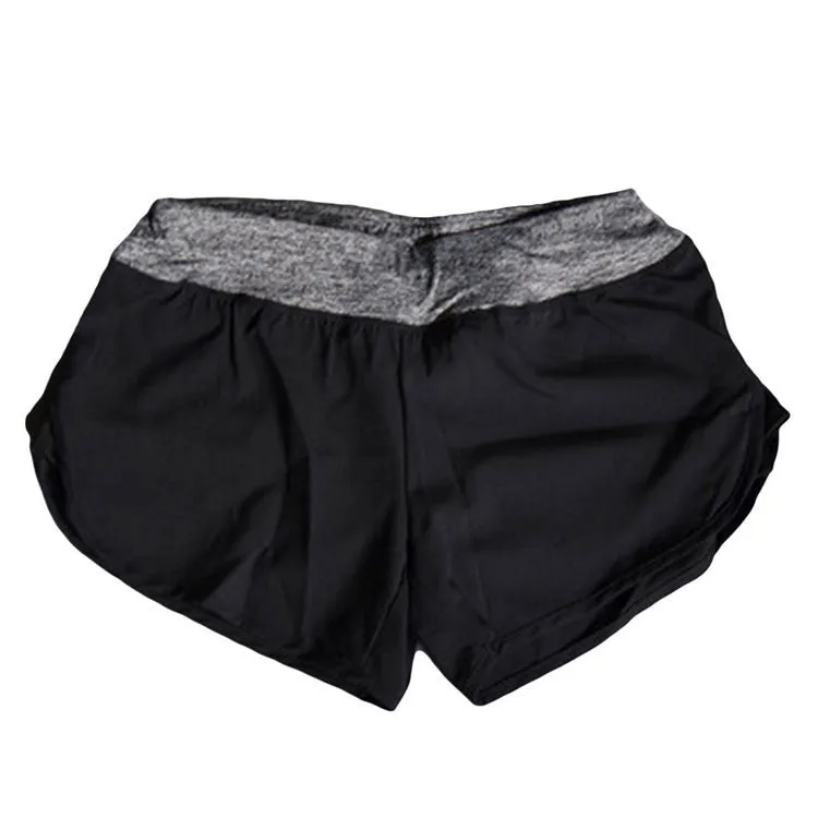 Quick-drying Women's Shorts Elastic Waist Pattern workout