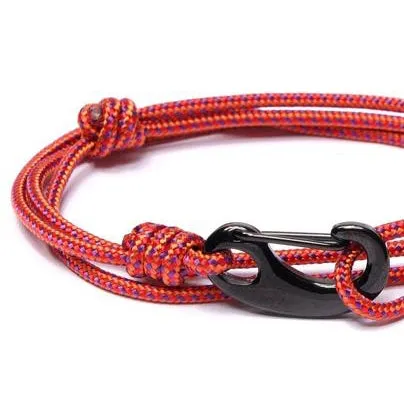 Red   Orange Tactical Cord Bracelet