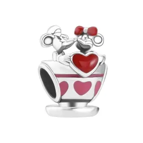 Sterling Silver Bead Charm For Women & Girls