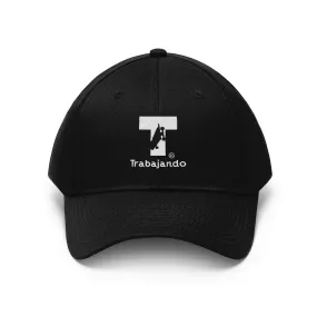 T Logo Black Twill Cap