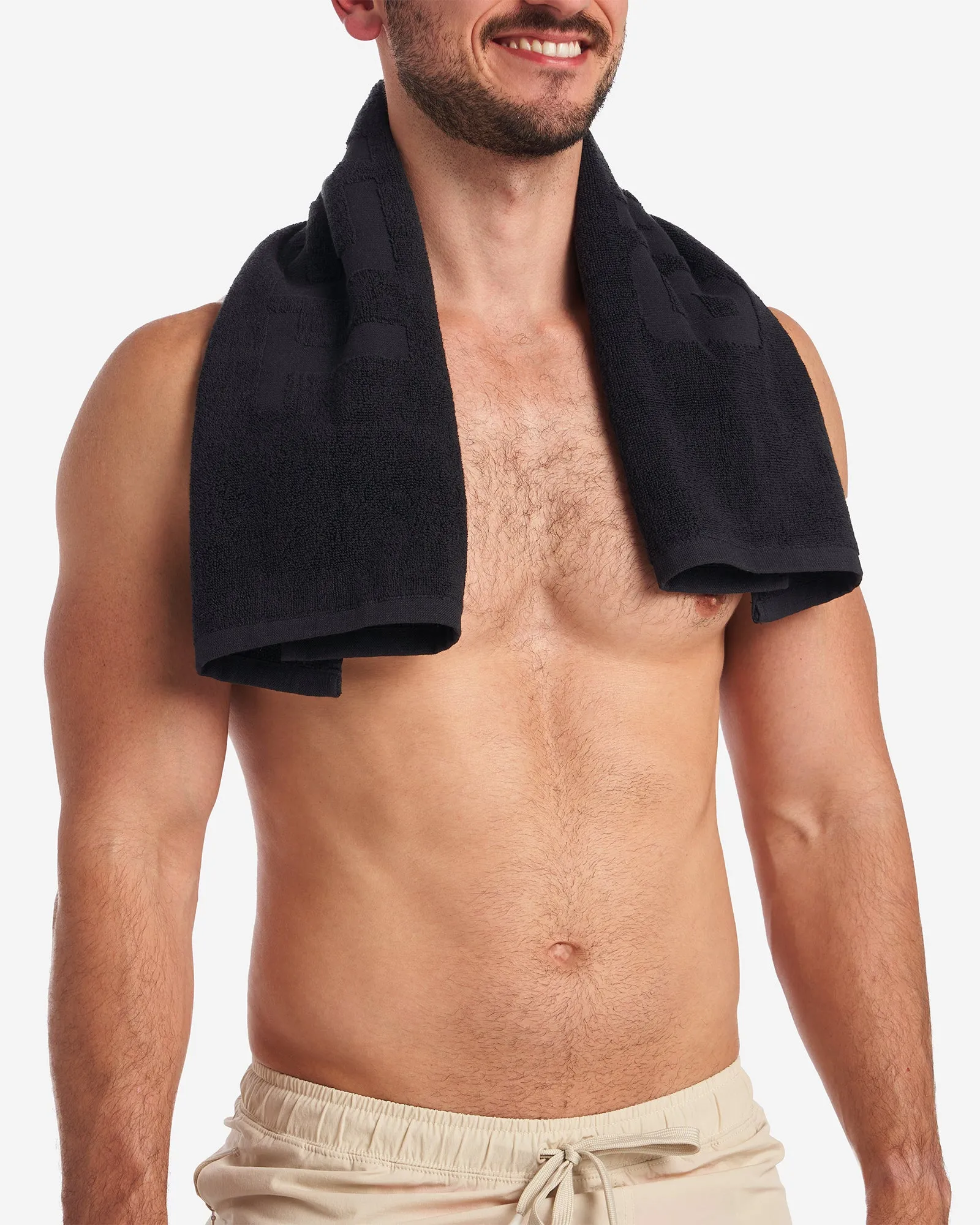 TEAMM8 Gym Towel - Black