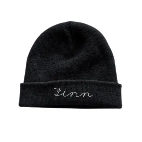 The Baby Chainstitch Beanie - Black