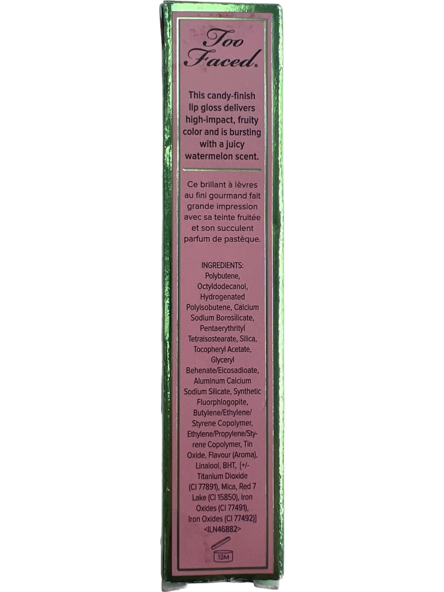 Too Faced Pink Juicy Fruits Watermelon Candy Finish Lip Gloss Sealed UK