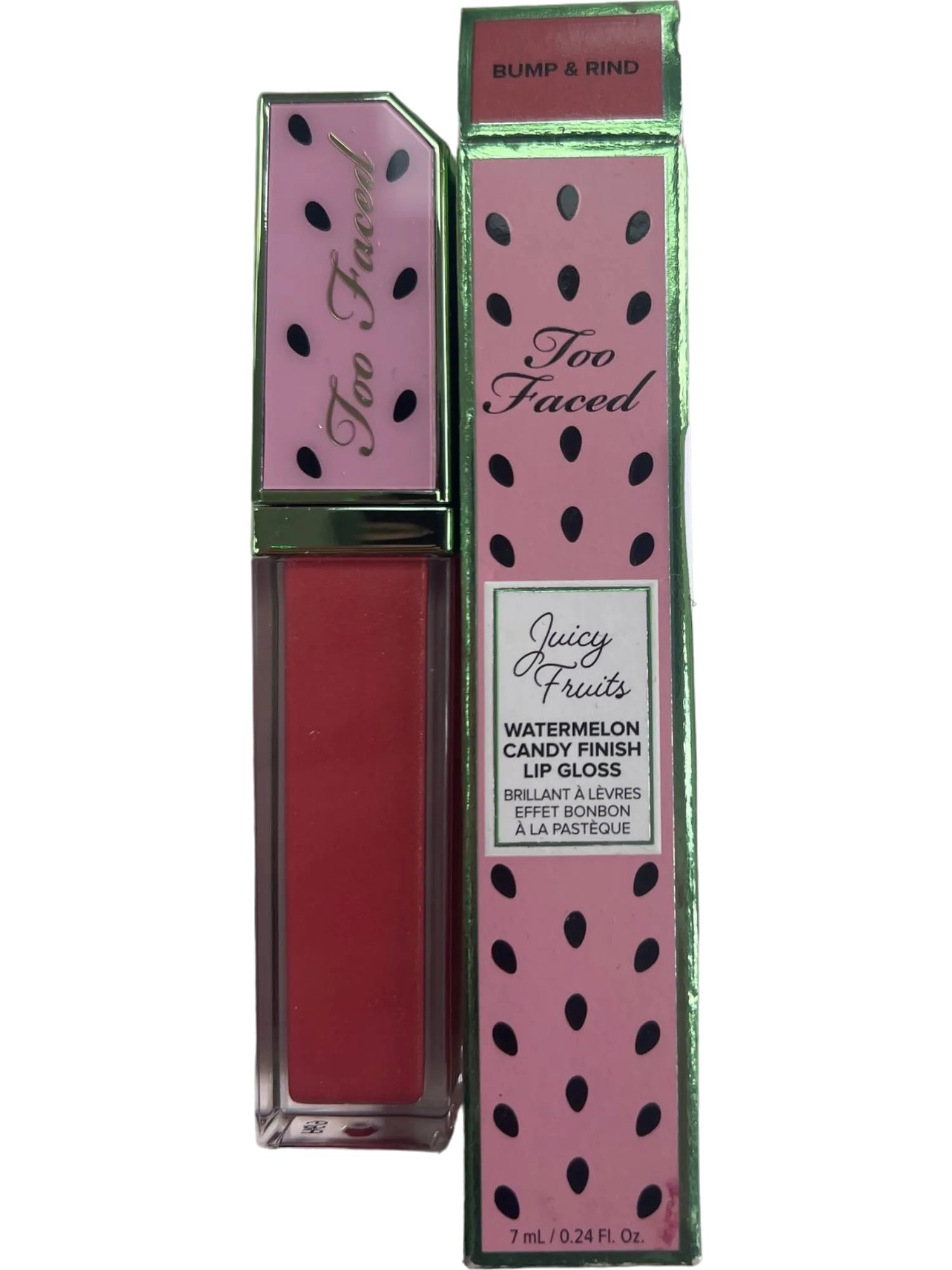 Too Faced Pink Juicy Fruits Watermelon Candy Finish Lip Gloss Sealed UK