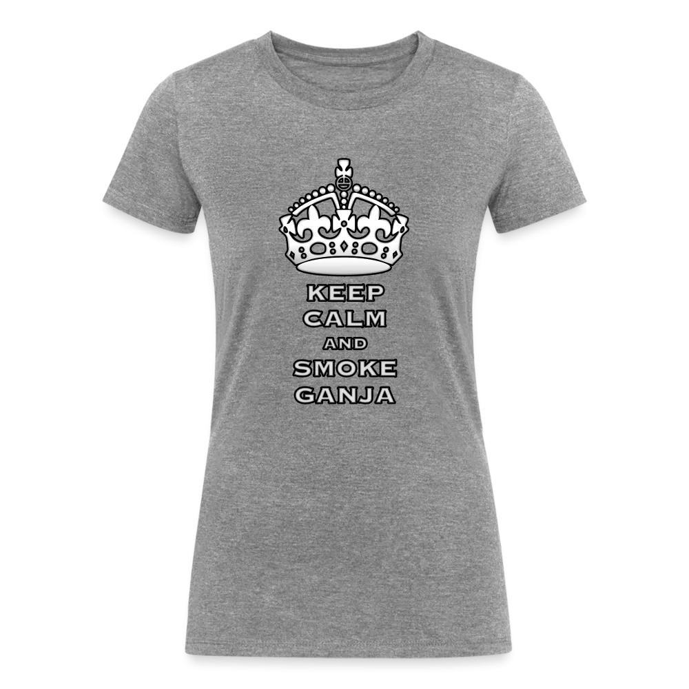 Tranquil High: Keep Calm and Smoke Ganja Tee by iZoot.com (Women's Fit)