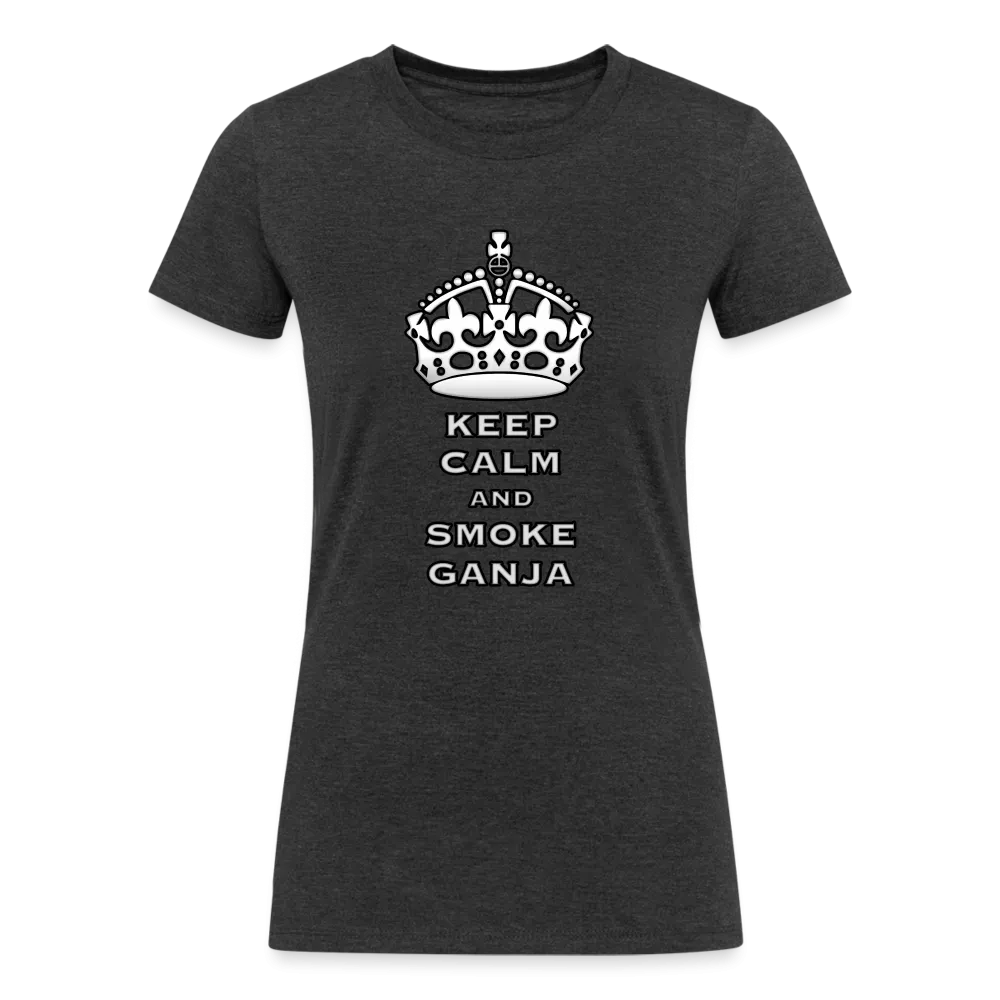 Tranquil High: Keep Calm and Smoke Ganja Tee by iZoot.com (Women's Fit)