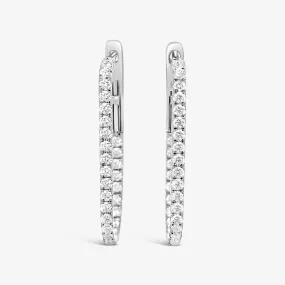 U-Hoop 1 Diamond 0.65CT Earrings