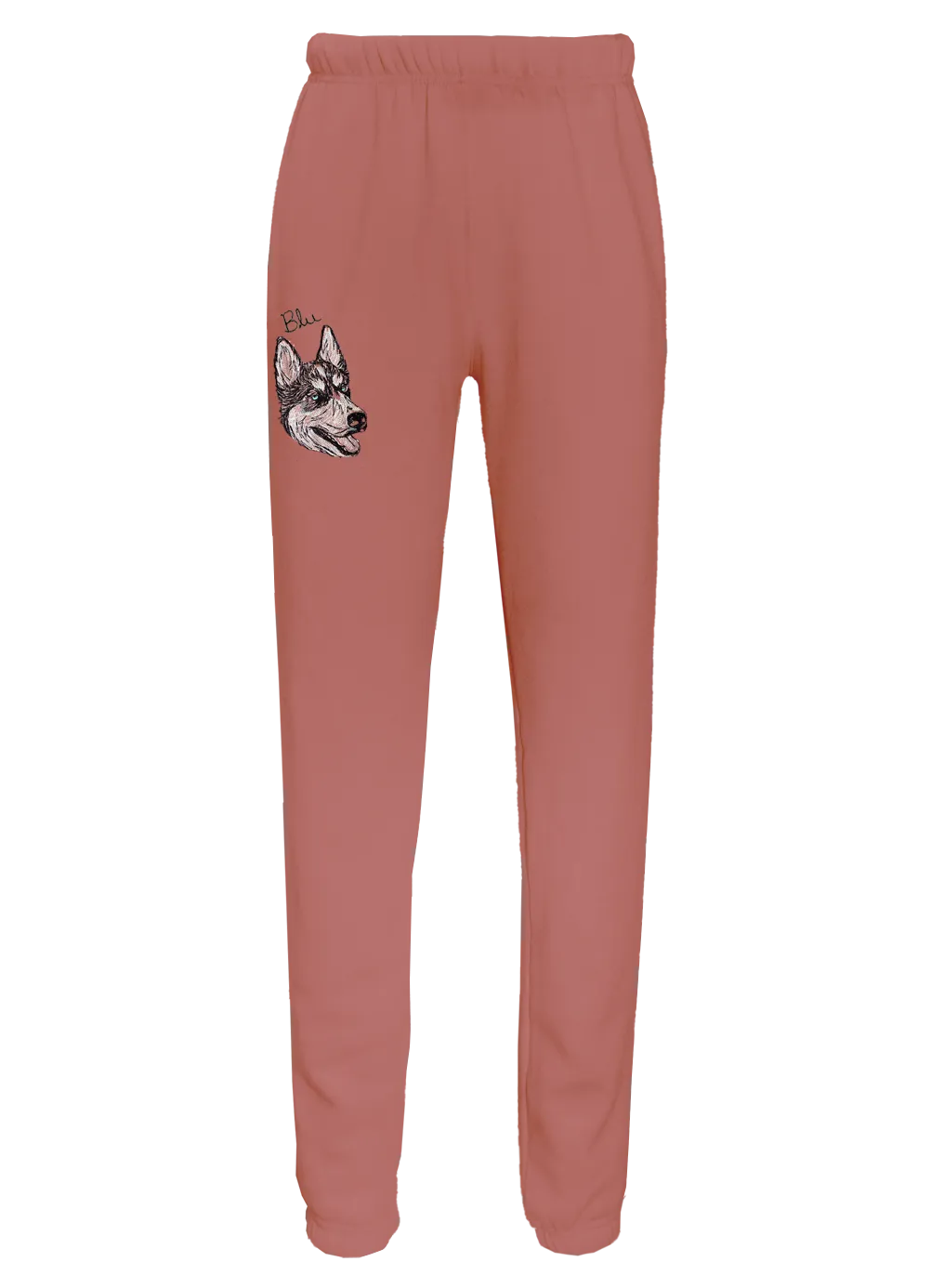 Women's Doodle Style Custom Pet Portrait Classic Sweatpants