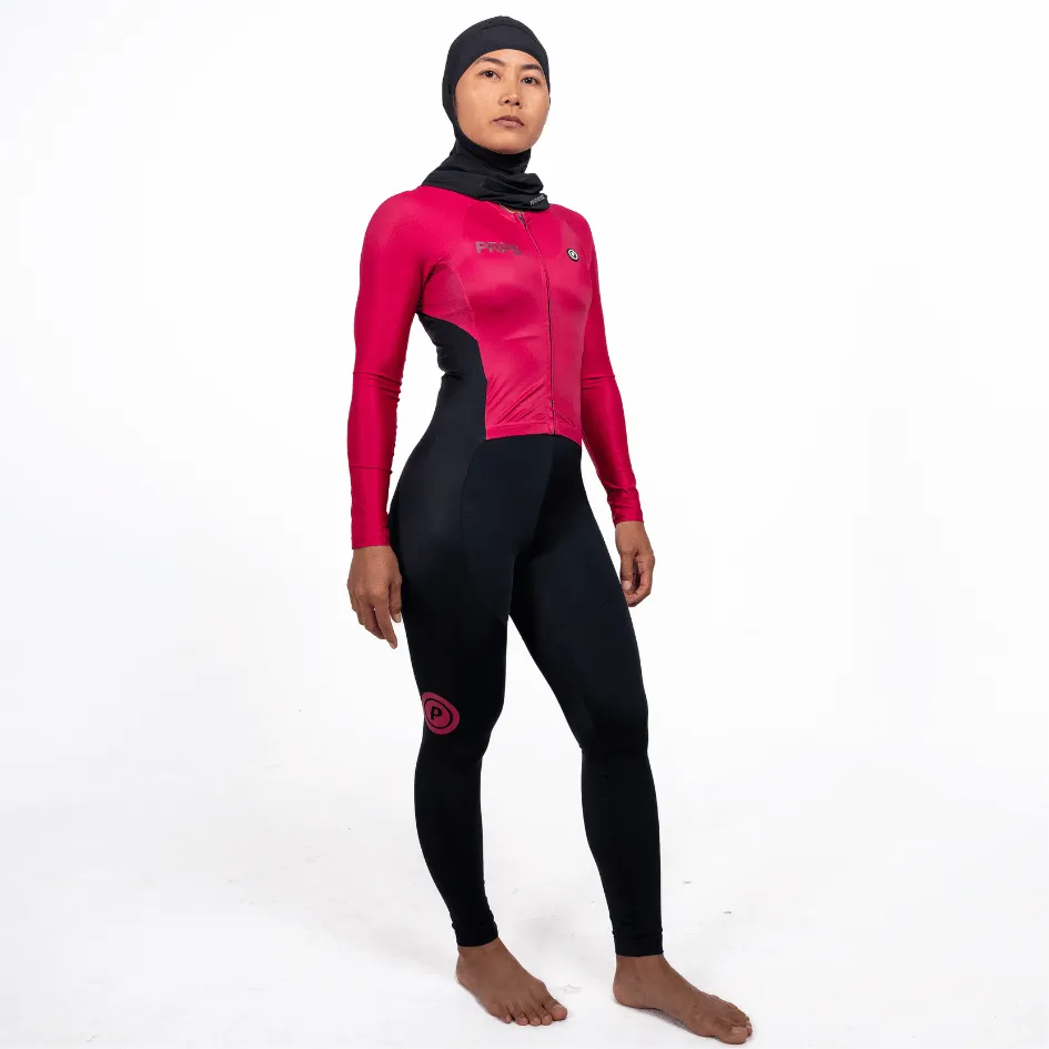 Women's Full Length Swimsuit Long Sleeve – Modest, Sun Protection, Premium Fabric