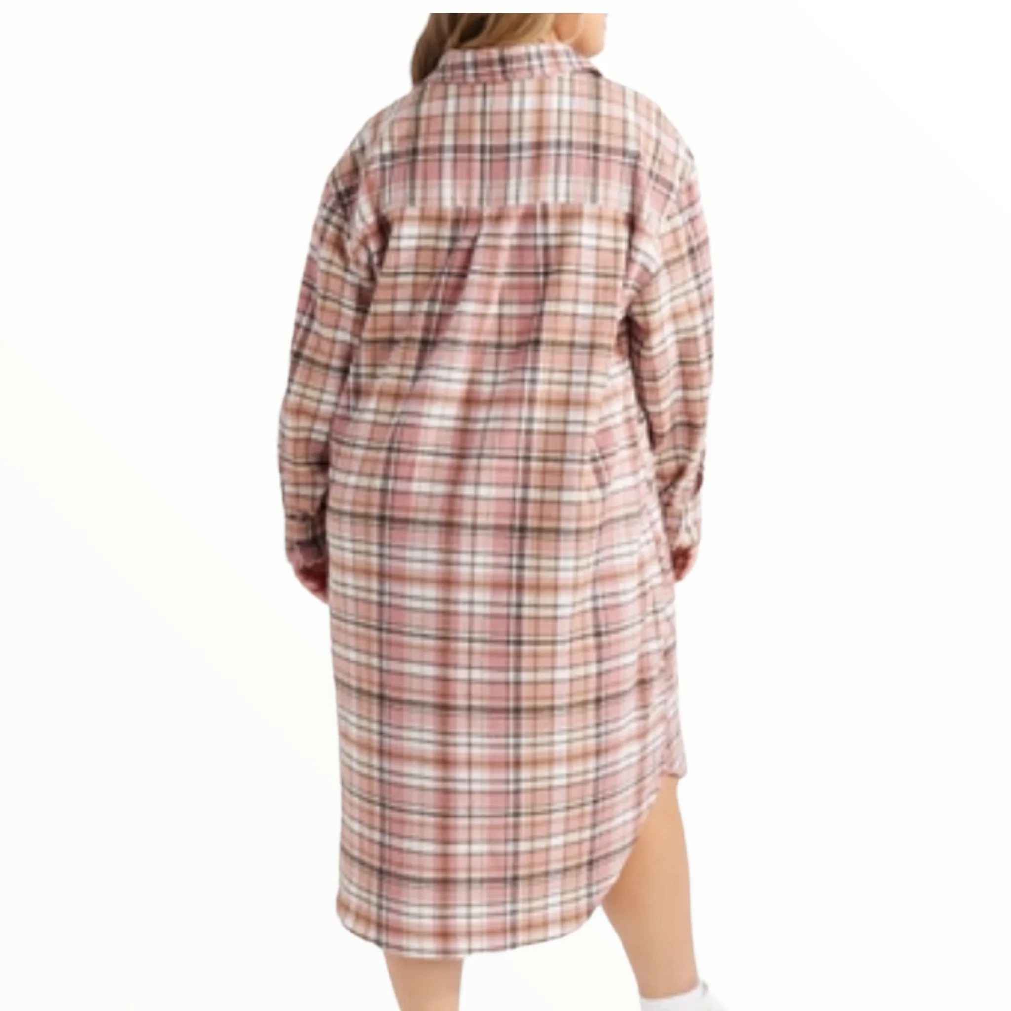 Women’s Plus Size Plaid Duster/Dress